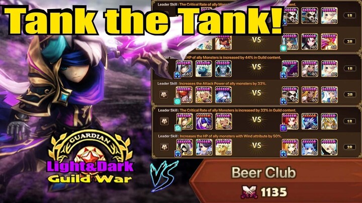 HOW to TANK these LIGHT&DARK Defenses in Top Tier G3 Guild War! - Summoners War