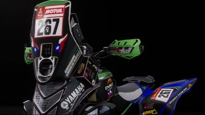 Quad Yamaha Raptor 700 in Dakar Desert Rally. Enrico racing team