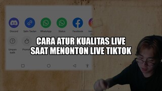 Cara mengatur kualitas video di TikTok Live