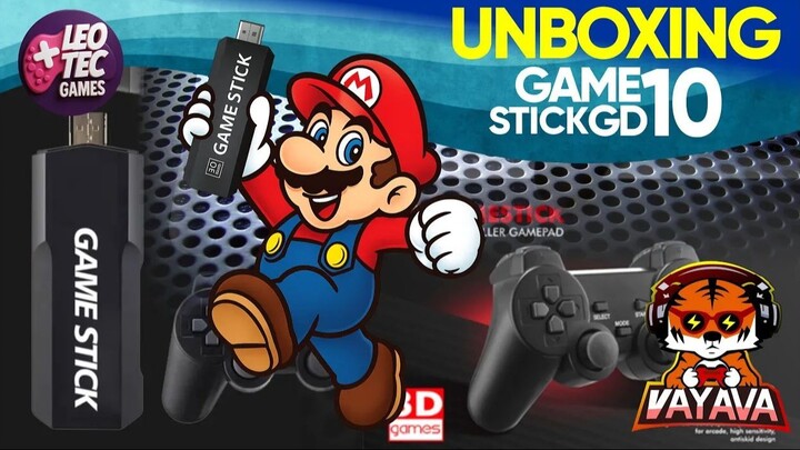 Unboxing _ CHEGOU !  GAME STICK GD10 VAYAVA +20 MIL jogos e diversos EMULADORES