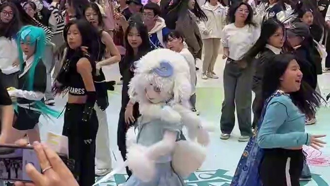 Dance live! The lamb is stuck!