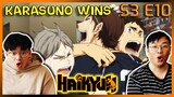 KARASUNO BEATS SHIRATORIZAWA | The Battle of Concepts | Haikyuu Season 3 Ep 10 REACTION