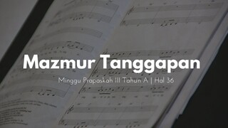 Mazmur Tanggapan Minggu Prapaskah III Tahun A - JenniferOdelia