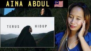 Aina Abdul - Terus Hidup (Official Lyrics Video) || Reaction