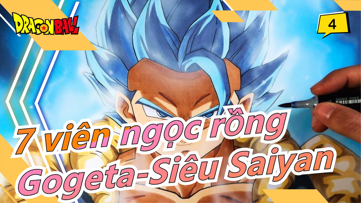 7 viên ngọc rồng|Bậc thầy vẽ tay Yotube dạy vẽ Gogeta Siêu Saiyan Xanh! | Ngọc rồng Broly_4