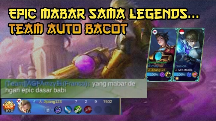 MABAR SAMA RANK LEGENDS, DIRENDAHIN AMA TEMEN !! BANTAI!!!