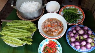 Mắm Thu Chưng Đậu Rồng Cà Pháo Bữa Cơm Ngày Mưa Bão| TKQ T418