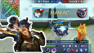 GUSION Maniac Gameplay | Josh Ty_V | Mobile Legends