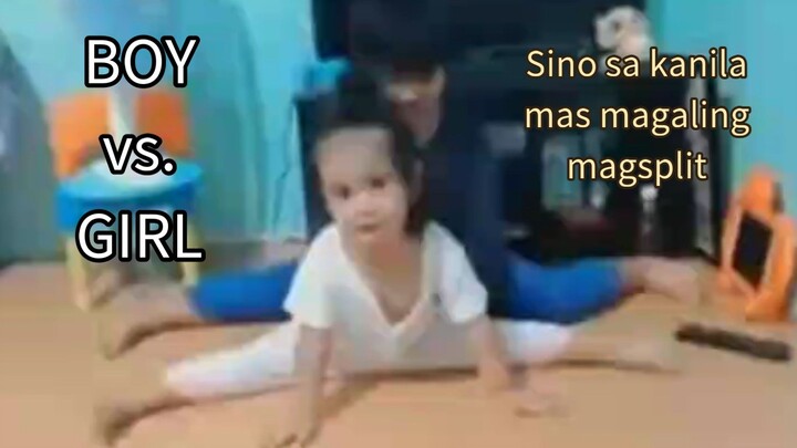 BOY vs. GIRL sino sa kanila mas magaling magsplit 😅
