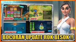 BOCORAN UPDATE RISE OF KINGDOMS BESOK !! BISA MANCING DAN ADA FORMASI BARU !!