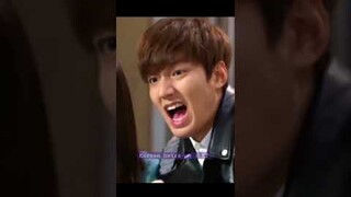 he is good at acting 😂#shorts #leeminho #theheirs #leeshinyoung
