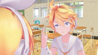 【Kagamine Gemini MMD】 Terkejut! Lian sebenarnya melakukan ini pada Ling secara terbuka di kelas!