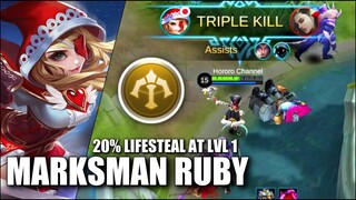 BUFFED RUBY 20% LIFESTEAL AT LEVEL 1