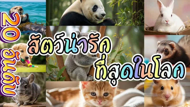 20 อันดับ สัตว์ที่น่ารักที่สุดในโลก #unexpected #สัตว์ที่น่ารักที่สุดในโลก #สัตว์น่ารัก