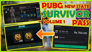 HOW TO BUY SURVIVOR PASS IN PUBG MOBILE NEW STATE | PUBG MOBILE NEW STATE ROYAL PASS VOLUME 1