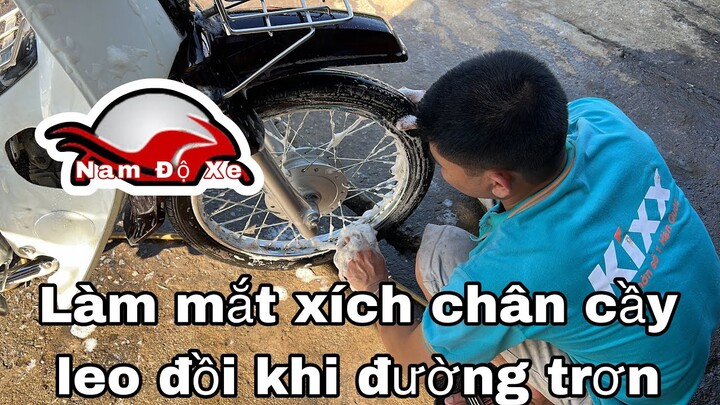 Nam Độ Xe hướng dẫn làm mắt xích chân chó để leo đồi cuẹc đỉnh