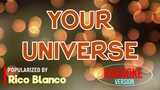 Your Universe - Rico Blanco | Karaoke Version |🎼📀▶️