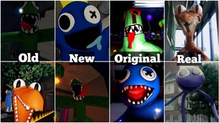Old vs New vs Original vs Real All Rainbow Friends Jumpscares [ Roblox ]