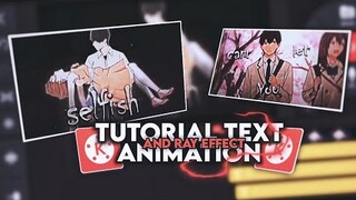 Tutorial Teks animation & rays Effect like Alight Motion for Amv Typography Kinemaster!