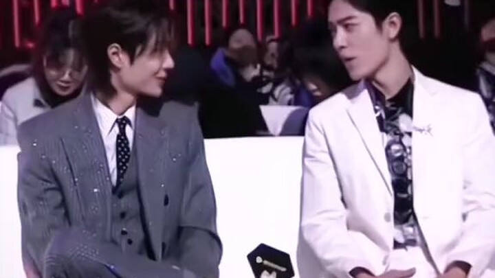 wang yibo after xiao zhan came to sit together with him