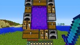 Minecraft but you can build a portal with any block...