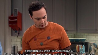 【TBBT】谢耳朵：你是利用我出了名的好骗来帮你做家务吗？