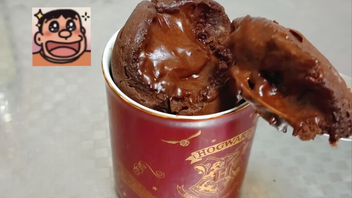 [Food][Microwave chocolate lava cake]