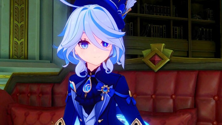 Ekspresi wajah kecil Fufu setelah melihat E’r! Lucu banget!