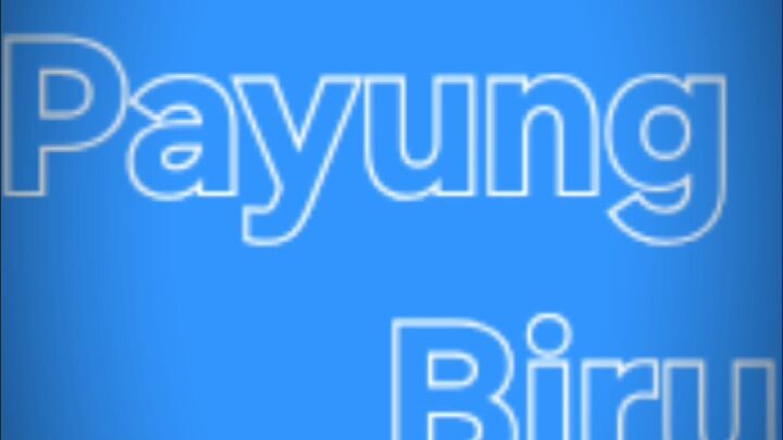 payung biru