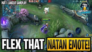 MLBB NATAN EMOTE, GET AND FLEX IT NOW! PART 1: LANCELOT GAMEPLAY