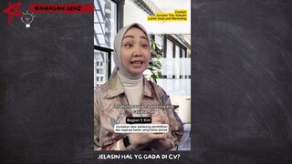 Jelasin Yang Ga Ada Di CV