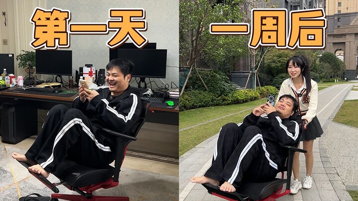 I bought an ergonomic chair for my husband who has a bad back, but I didn't expect it would make him