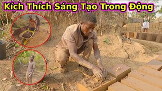 Thêm sáng chế mới cho nhưng viên gạch đất của Antonio||@2Q Vlogs  cuộc sốngc châu phi