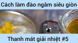 Cách làm đào ngâm siêu giòn thanh mát giản nhiệt #5