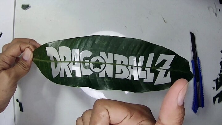 DRAGONBALL Z LOGO Leaf Cut