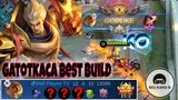 GATOTKACA BEST BUILD AND EMBLEM | Gatotkaca Gameplay