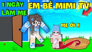 TẬP 4 | EM BÉ MIMI TV SIÊU QUẬY | MẶP DORAM 1 NGÀY LÀM MẸ CHĂM SÓC EM BÉ TRONG MINECRAFT