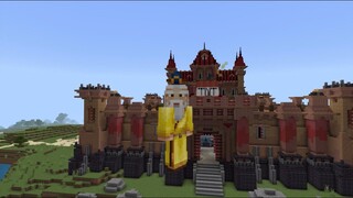 Minecraft / Exploding An Entire Castle Down Into Nothing | TNT Castle By Odyssey Builds