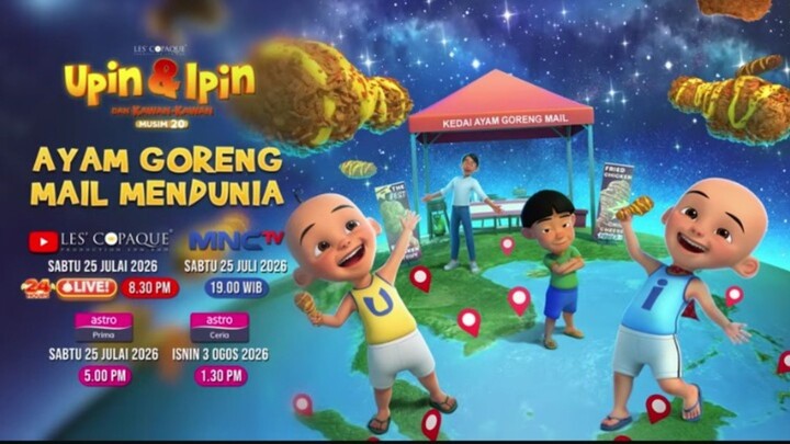 Upin & Ipin Musim 20 - Ayam Goreng Mail Mendunia (Full Episode)