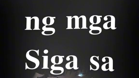 first letter Ng mga Siga sa school