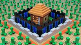 1001 Creepers Vs World‘s Best Defence Base - Lego Stop Motion | Minecraft Animation
