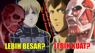 Perbandingan Colossal Titan Armin Arlert & Bertolt Hoover..!! | Dewa Pengahancur