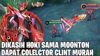 MOONTON LAGI BAIK - DIKASIH SKIN COLLECTOR CLINT CRIMSON BLAST MURAH! MOBILE LEGENDS