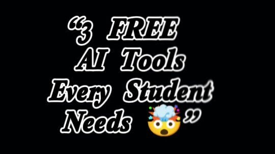 3 FREE AI Tools Every Student Needs 🤯