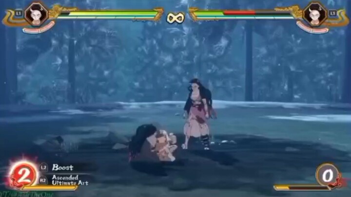 demon slayer nezuko vs tomioka