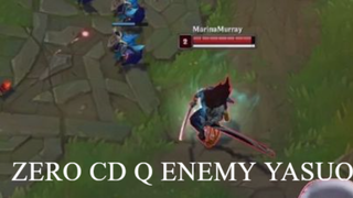 Enemy YASUO 0 cd Q scripting cheater