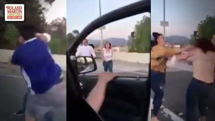 Racist Road Rage Couple Catch A Case Of #TeamWhipDatAss From Latino Mom And Dad