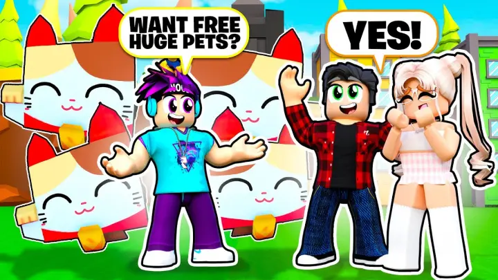 Spending $100,000 To Hatch HUGE Lucky Cats JUST TO GIVE AWAY! (Pet Simulator X)