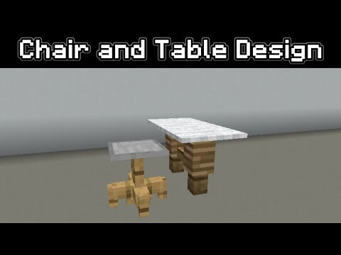 ✓Minecraft: Simple Chair and Table Design