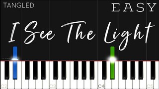 Disney - Tangled - I See The Light | EASY Piano Tutorial